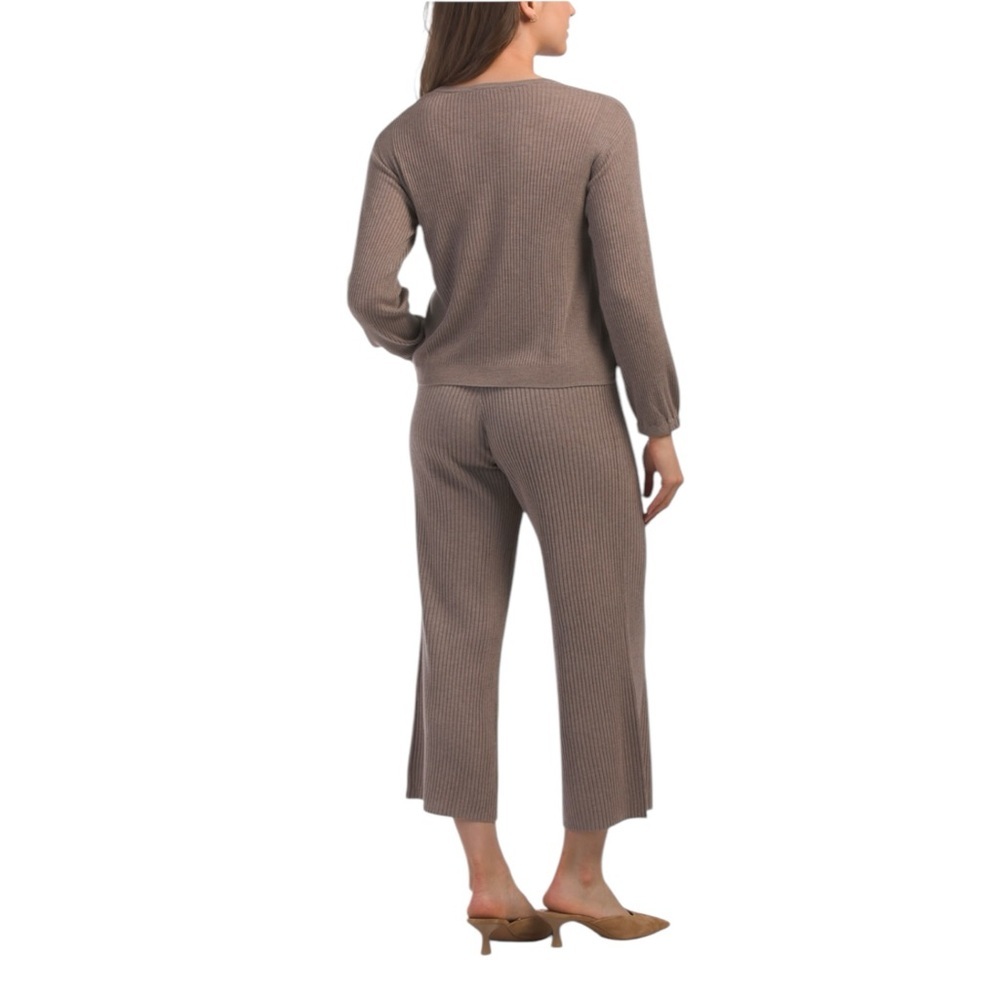 SPLENDID 2pc Brown Top And Pants Set Various Sizes: XS, S, M, L - Picture 2 of 2
